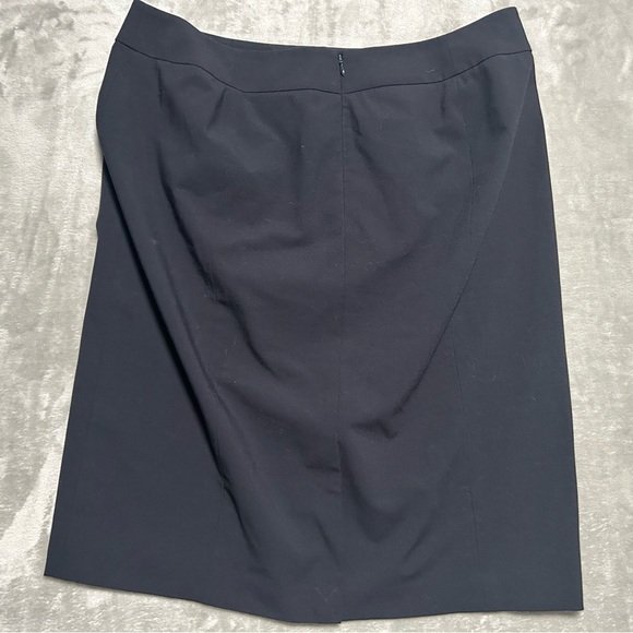 Calvin Klein Knee Length Skirt Women’s 14W Navy Blue Office Career - Picture 2 of 6